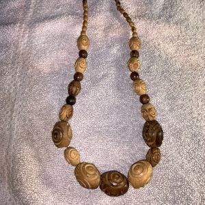 Eclectic carved wooden beads